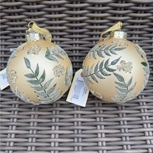 Frontgate Ornaments - Set of 2 - NWT